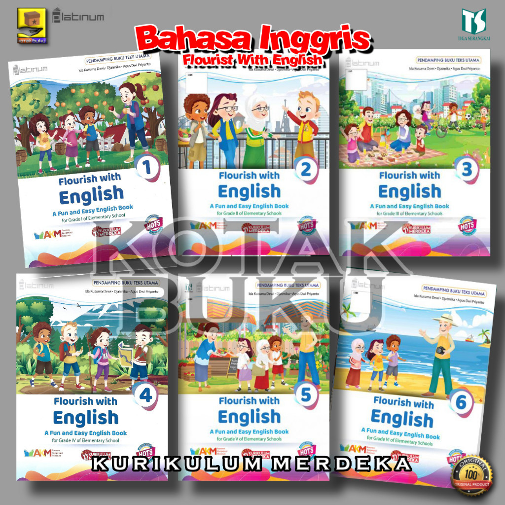 Jual Buku Bahasa Inggris Sd Flourish English Kelas 1 2 3 4 5 6 Sd