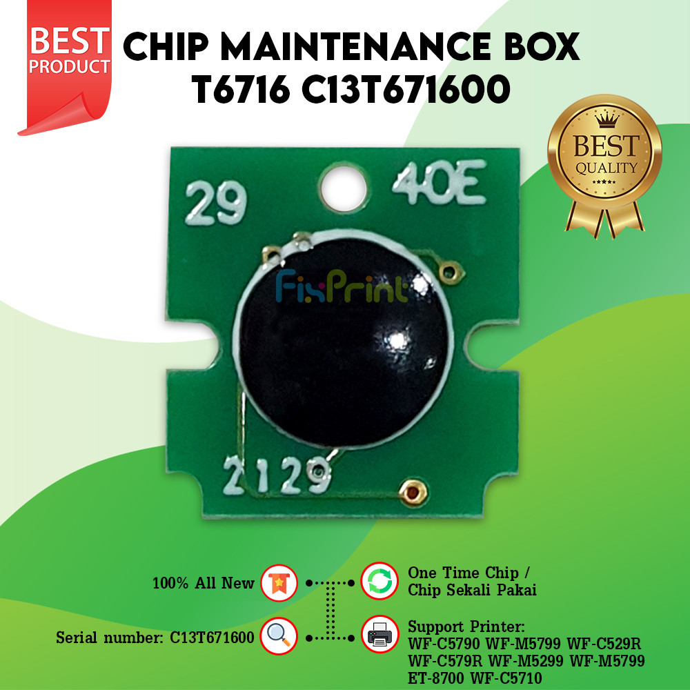 Jual Chip Reset Maintenance Box T6716 WF C5210 C5290 C5790 M5299 M5799 ...
