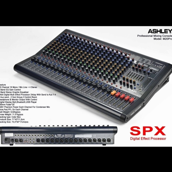 Jual Promo Mixer ASHLEY M20 PRO ( 20 CHANNEL ) ORIGINAL | Shopee Indonesia