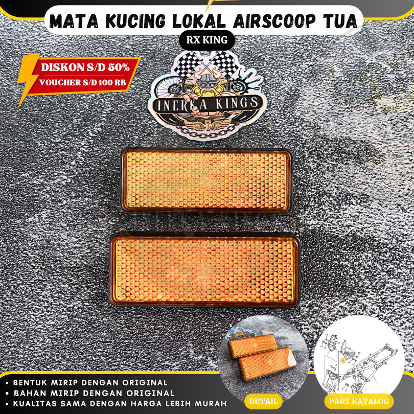 Jual Mika Reflektor Mata Kucing Airscoop Rx King RXS OLD 1982-2006 ...