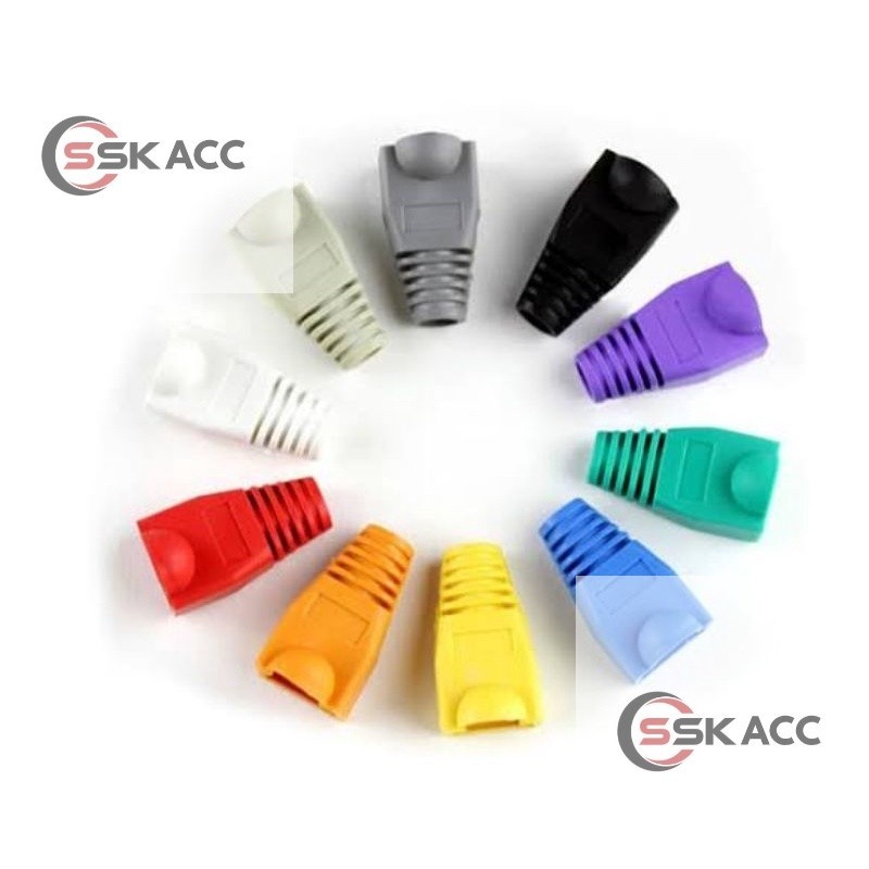 Jual Plug Boot RJ45 Konektor RJ45 / Pelindung RJ45 / Karet Konektor ...