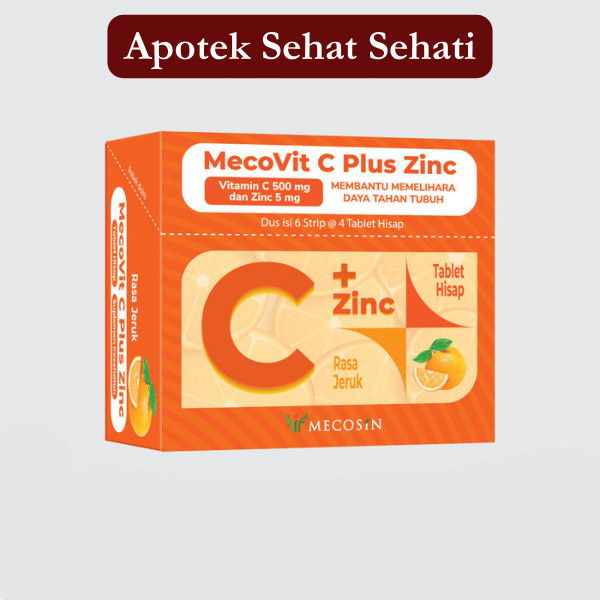 Jual MECOVIT C +ZINC ORANGE 24 Tablet Hisap | Shopee Indonesia