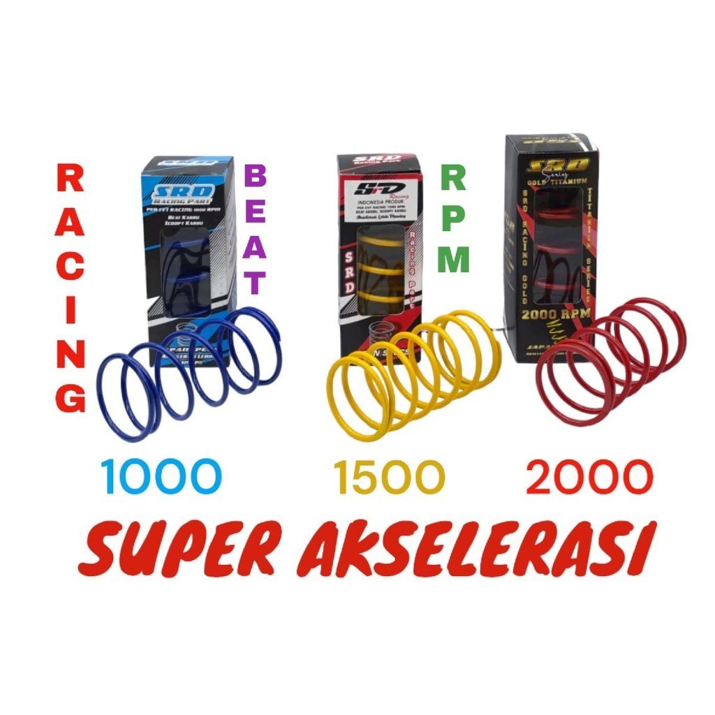 Jual PER CVT RACING BEAT KARBU SCOPY SPACY 1000 1500 DAN 2000 RPM ...