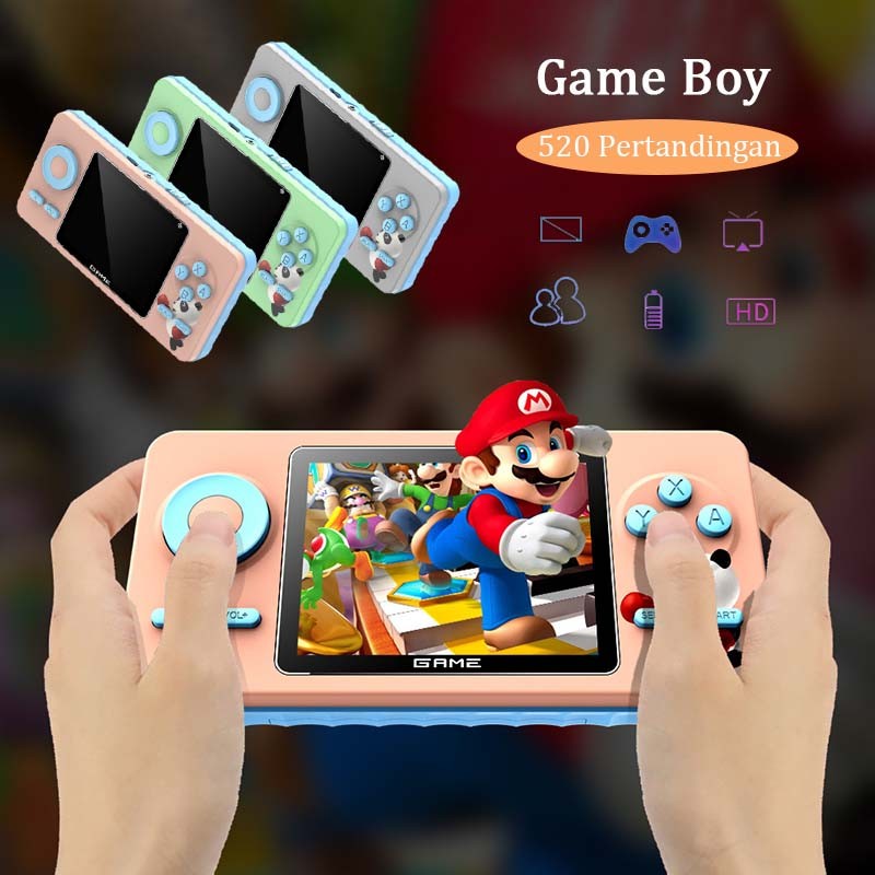 Jual Game Boy 520 in 1 Permainan Portable Mainan Anak Mini Portabel Console Games Game Player ...