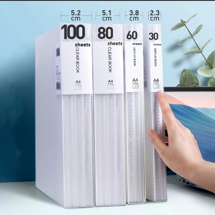 Jual document keeper/ map file clear holder a4 20 lembar map document ...