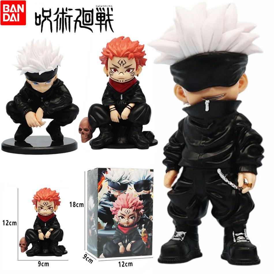 Figurine Gojo Satoru (Jujutsu Kaisen) - Version Q Articulée - 2 Pièces De 10cm - En PVC, Pour Collection Ou Décoration Décoration Bureau Collection Fan Anime