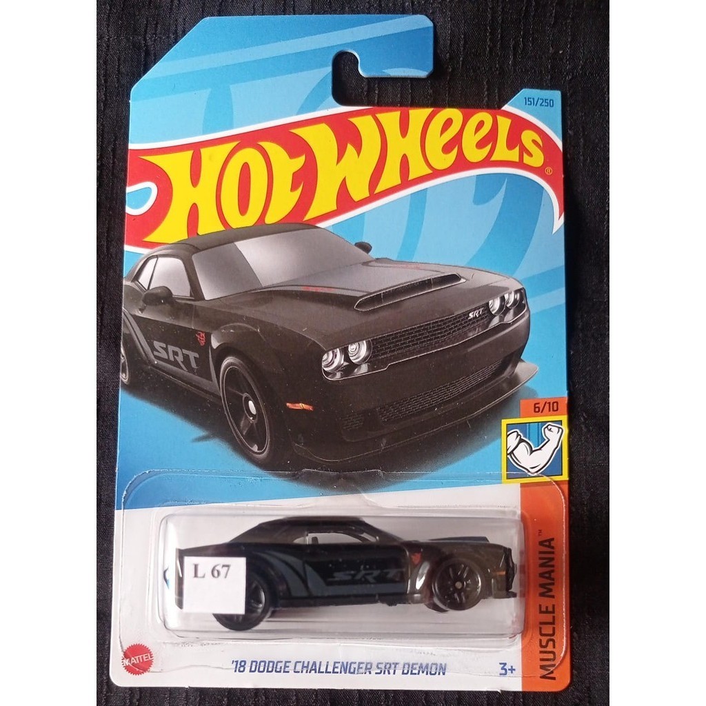 Jual Hot Wheels 18 Dodge Challenger Srt Demon Muscle Mania Black