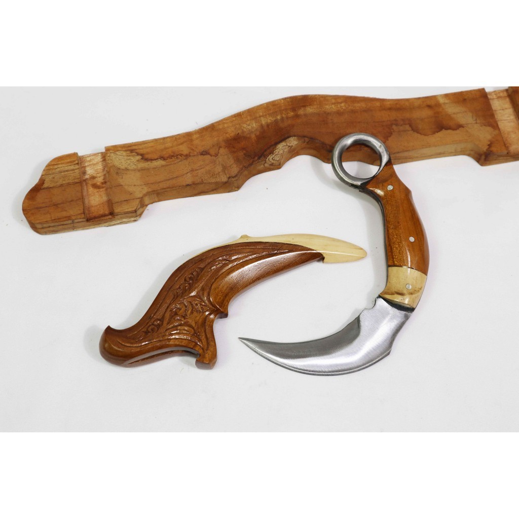 Jual Others Pisau Kerambit Karambit Full Tang Motif Ukiran Batik ...
