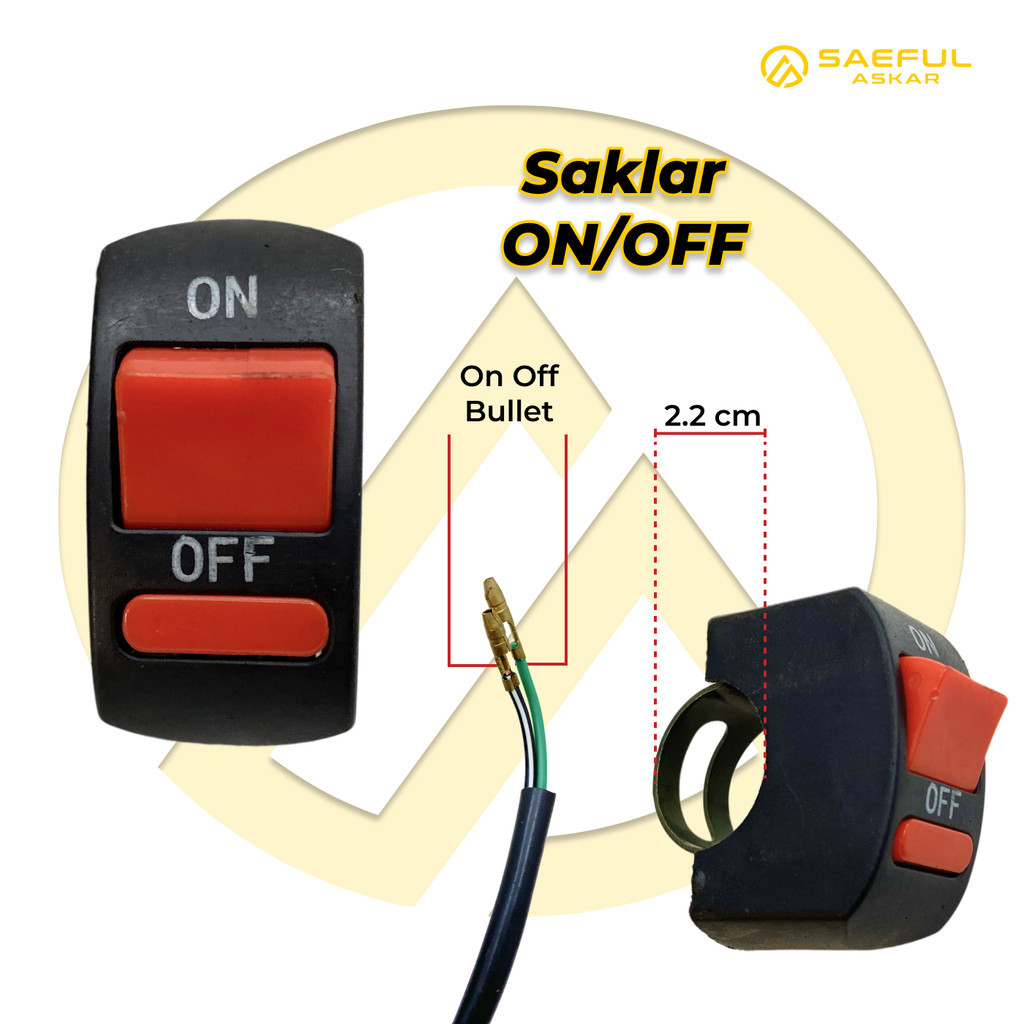 Jual Saklar Stang On Off Sepeda Listrik Motor Listrik | Shopee Indonesia