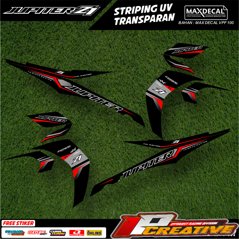 Jual STIKER STRIPING TRANSPARAN JUPITER Z1 FACELIFT LIS STICKER UV SEMI ...