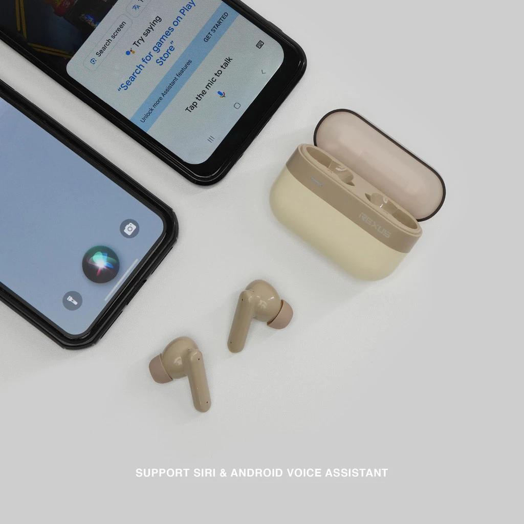 Rexus FX6 TWS Bluetooth ANC - Touch Control & Support Voice Assistant