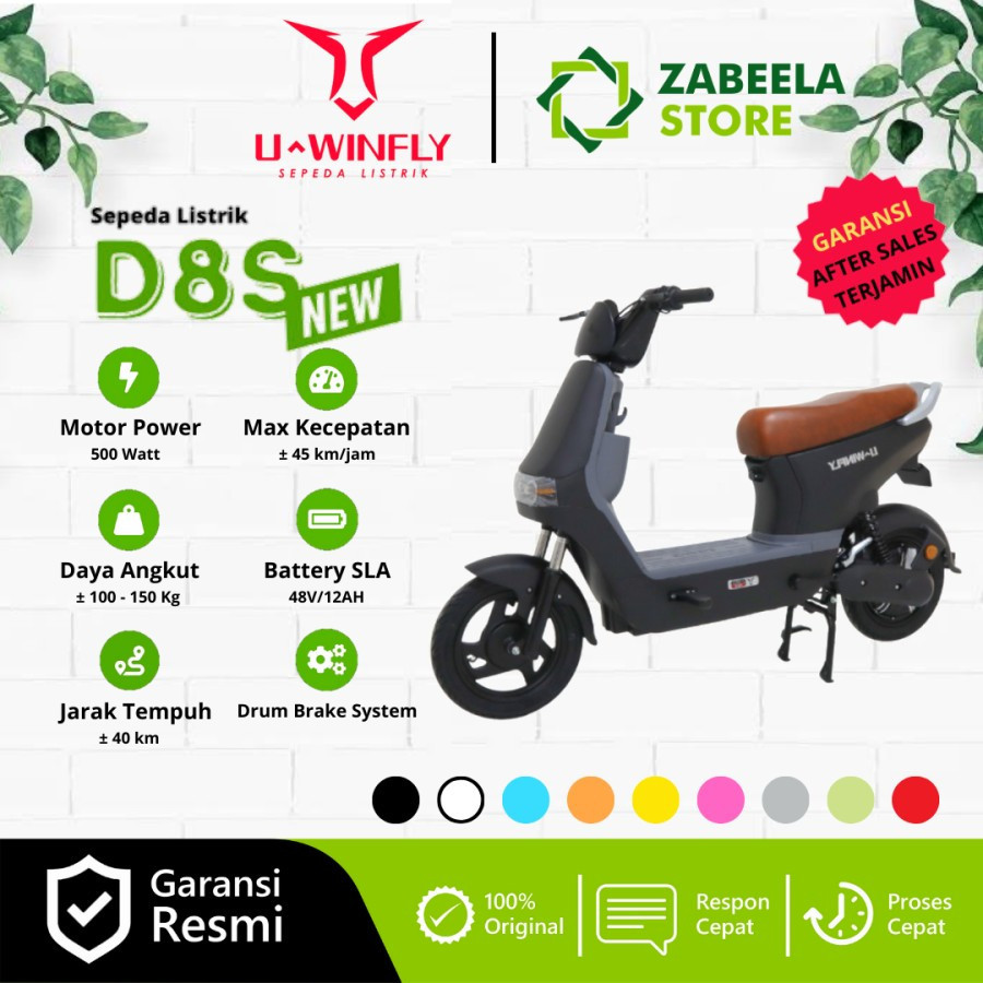 Jual Sepeda Listrik Uwinfly D8s Df8s 500 Watt 48v 12ah Electric Bike