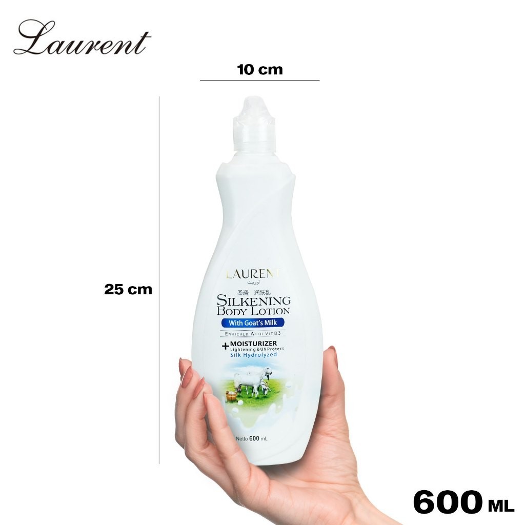 Jual Laurent Silkening Body Lotion 600 ML With Goat Milk HOL SYU