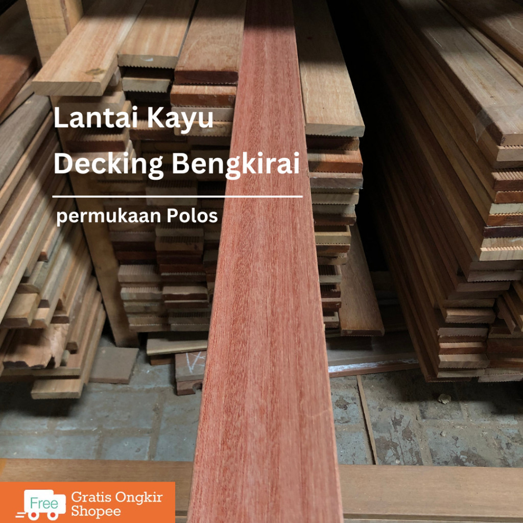 Jual Decking Bengkirai Polos Lantai Kayu Polos Lantai Polos Shopee Indonesia