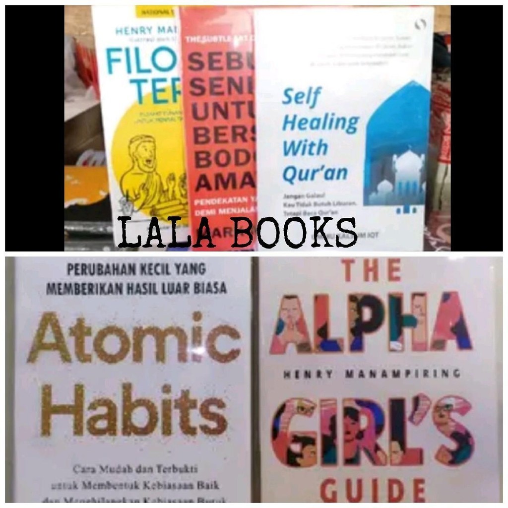 Jual 1 Paket Motivasi 5 Buku Filosofi Teras Bodo Amat Self