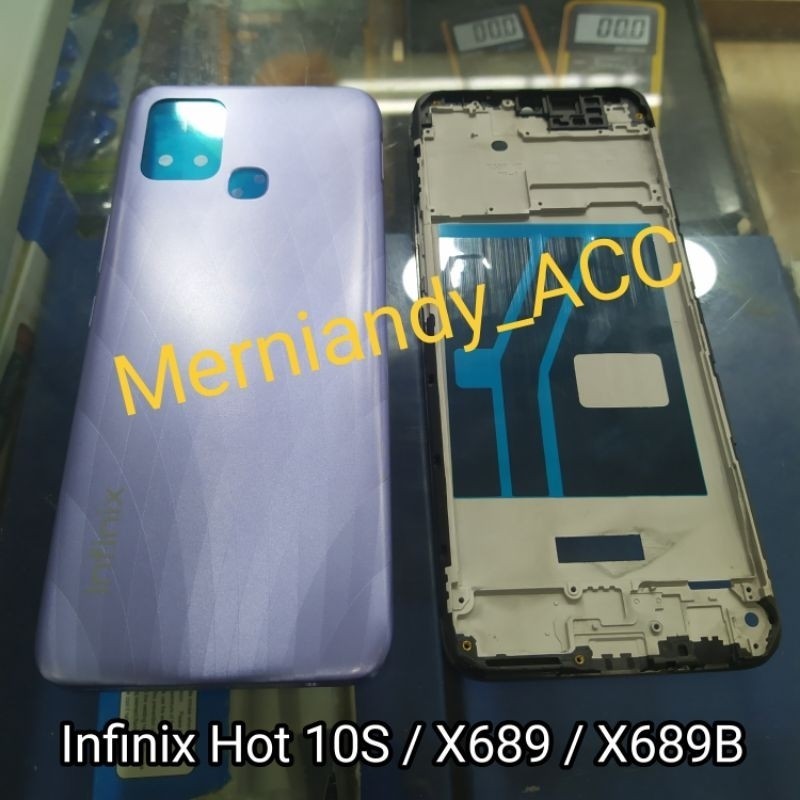 Jual Cessing Hausing fullset frame Lcd Infinix Hot 10S / X689 / X689B ...