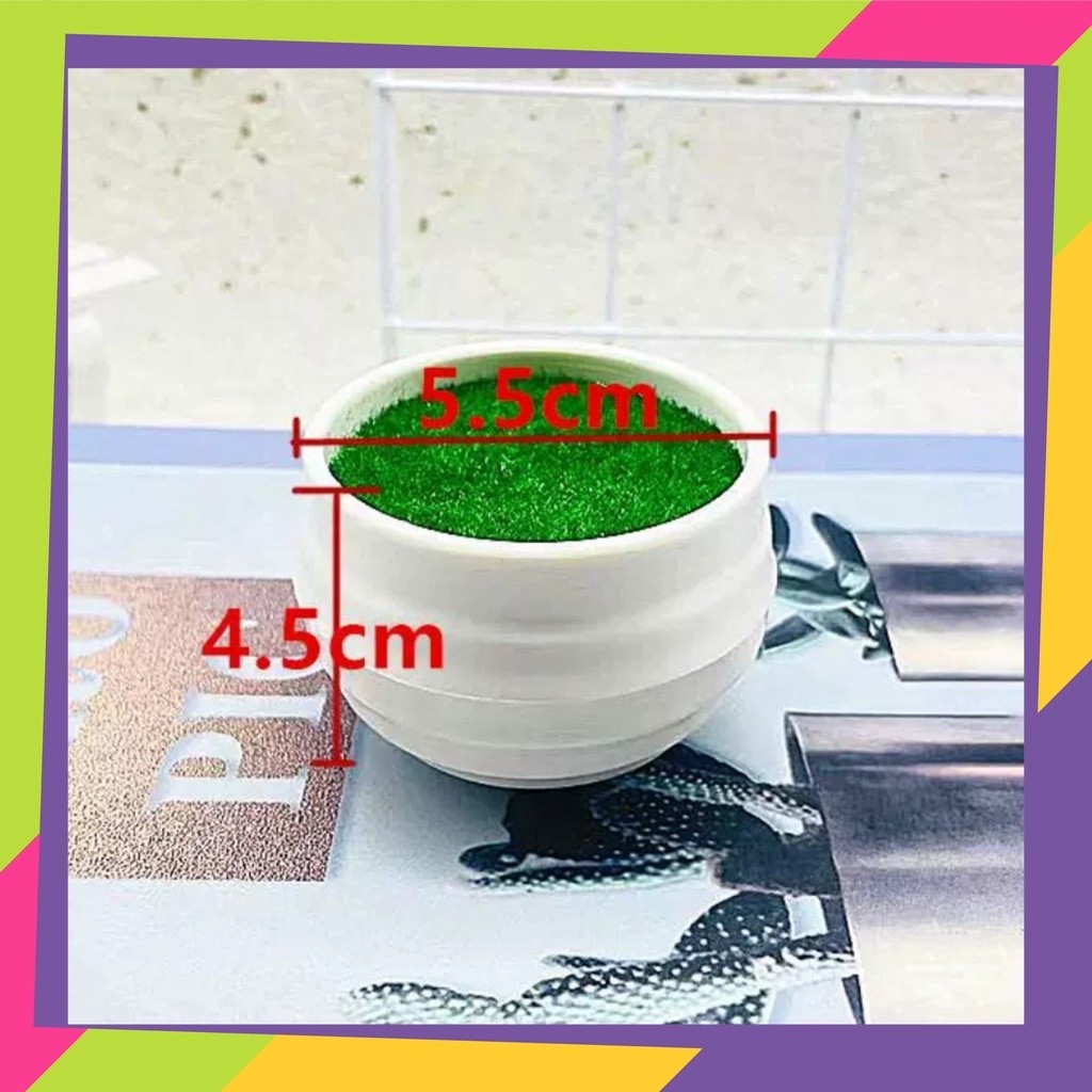 Jual 1891D2 / Pot bunga plastik + stryofoam & rumput sintetis / Vas ...