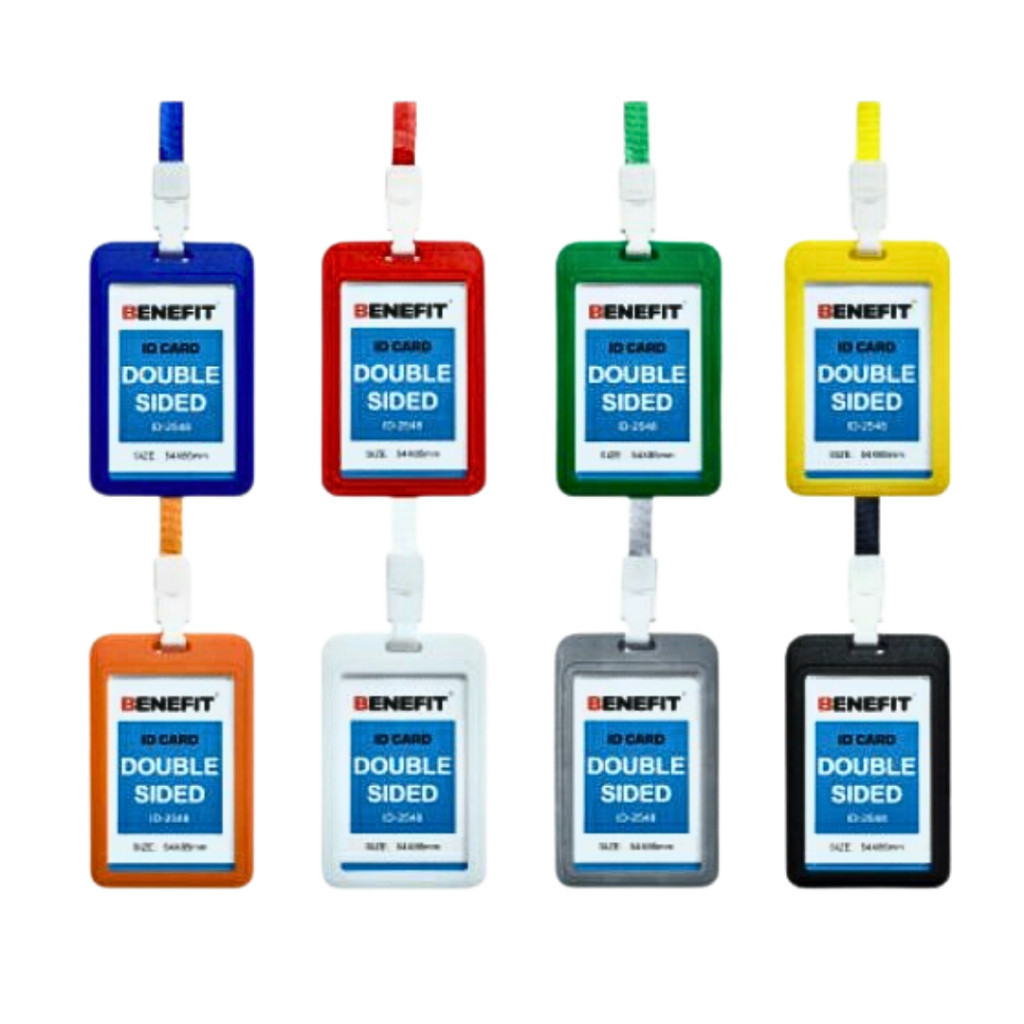 Jual Double Sided Tali + ID Card BENEFIT / Set Name Tag Benefit ...
