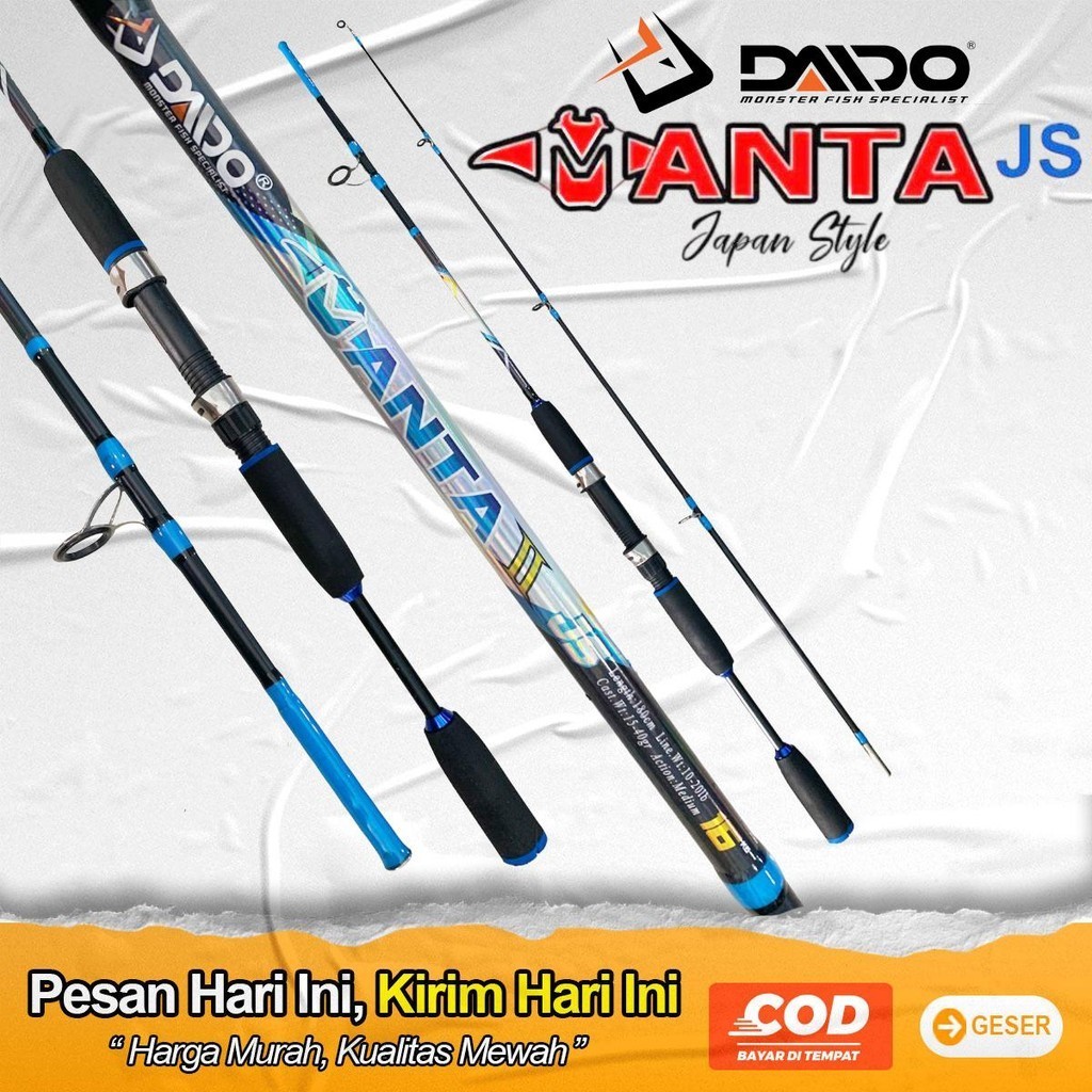 Joran Pancing Daido Manta 10-20 Lbs Cod Gratis Ongkir