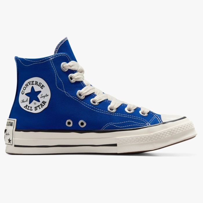 Sepatu Sneakers Pria Converse Chuck 70 High Sketch Blue/White/Black  Original A08523C