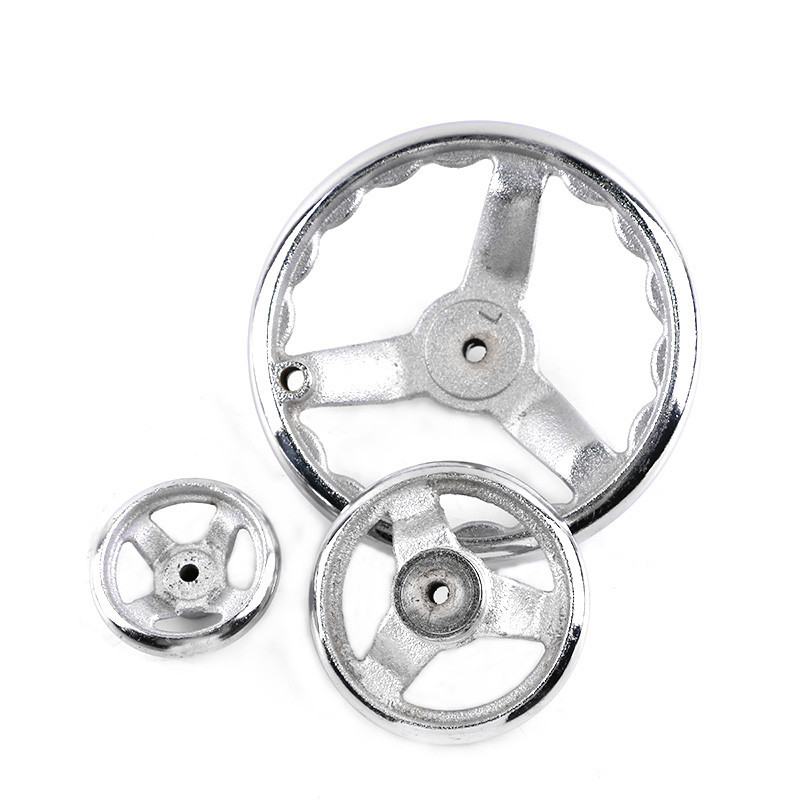 Squae Edge Otay Handwheel, 3.15" - 24.8" Cast Ion Chome