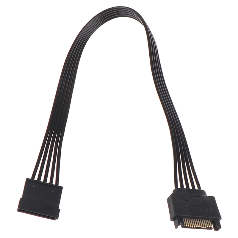 Jual SATA 15Pin Male To Female Power Extension Cable HDD SSD Power ...