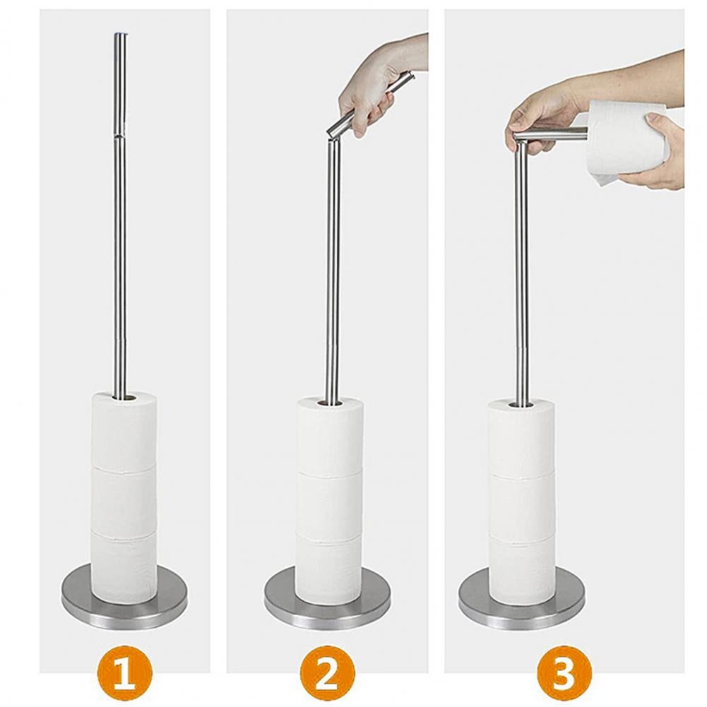 Jual Durable Tissue Roll Holder Single Pole Tissue Rack Folding ...