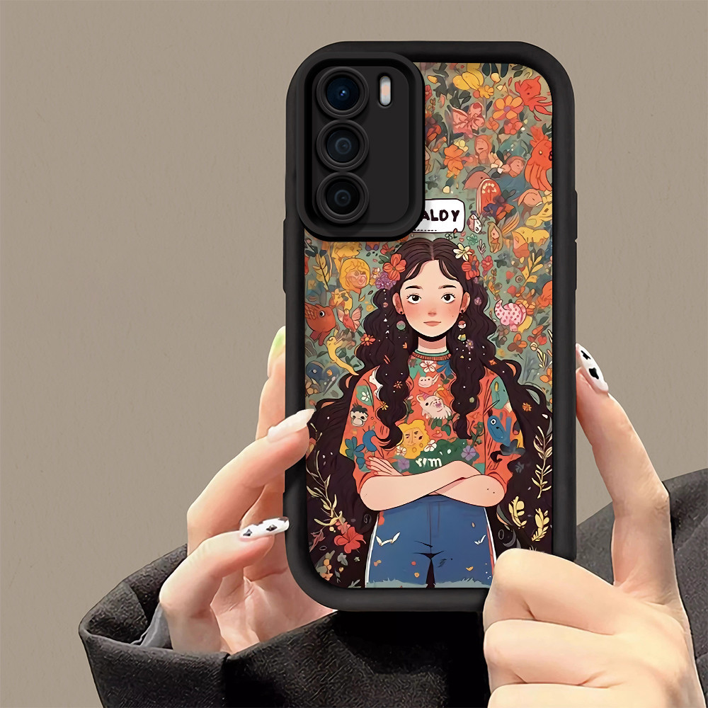 Vauki Cover per Oppo A16/A16s/A54s, con 2 Pezzi Pellicola in Vetro