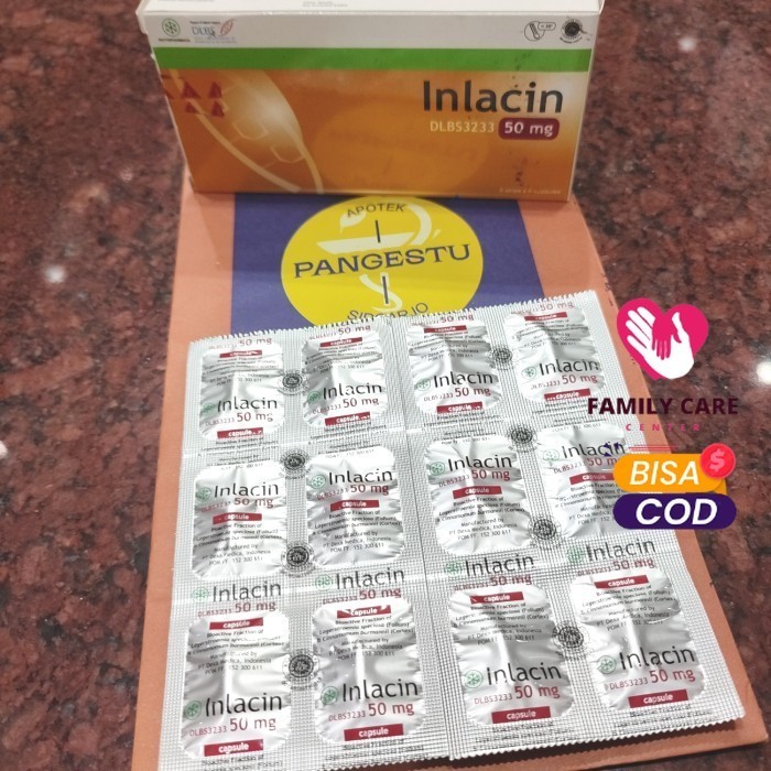 Jual Inlacin 50mg 1 Strip 6 Kapsul / Inlasin Inlacyn Imlacin Ilacin ...