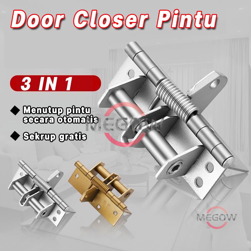 Jual Engsel Penutup Pintu Otomatis Engsel Pintu Tutup Spring Door Closer Engsel Metal Door