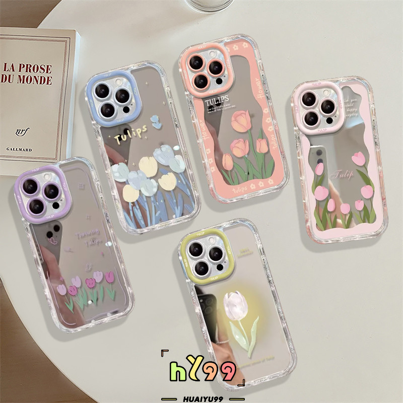 Jual Casing Lembut Bunga Tulip Romantis Kreatif Mew…