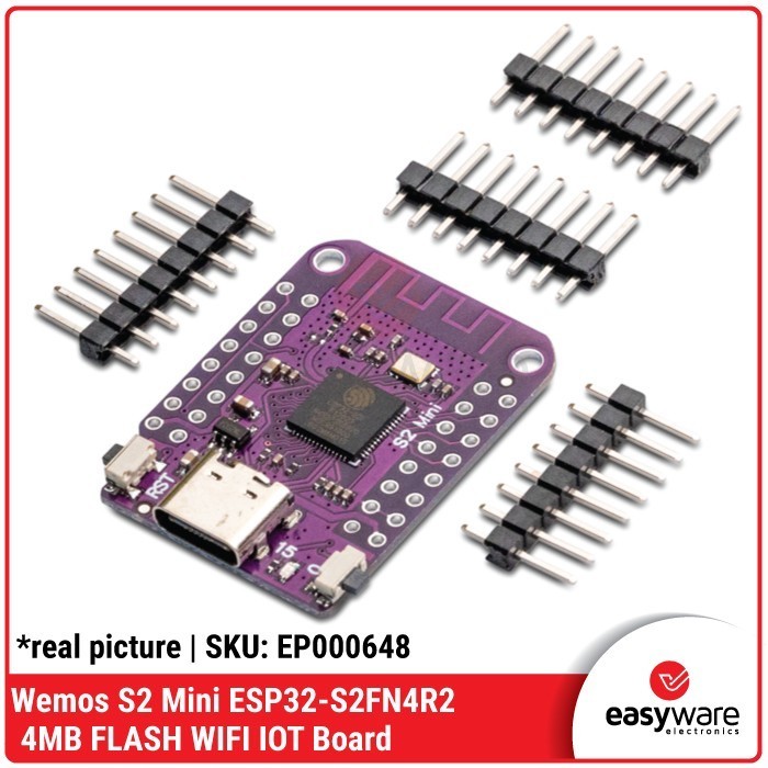 Jual DC99 Wemos S2 Mini ESP32-S2FN4R2 4MB FLASH WIFI Board ESP32-S2 ...