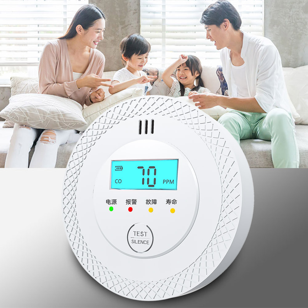 Jual CO Alarm Sensor 85dB High Sensitive Warning Smoke and Carbon ...