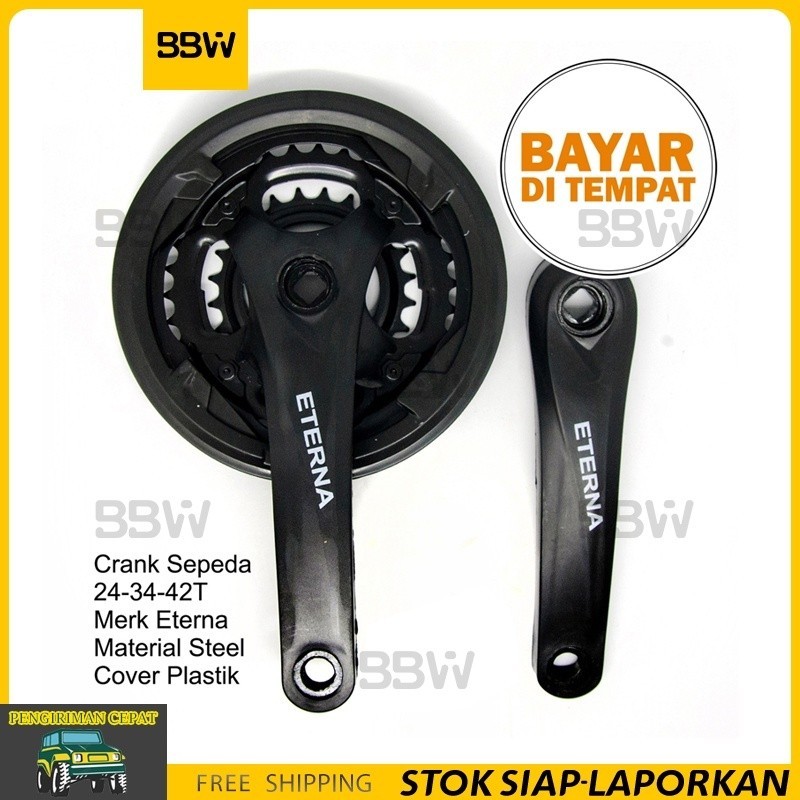Jual Crankset Crank 3 Speed Gir Gear Depan Sepeda Gunung MTB Balap Arm ...