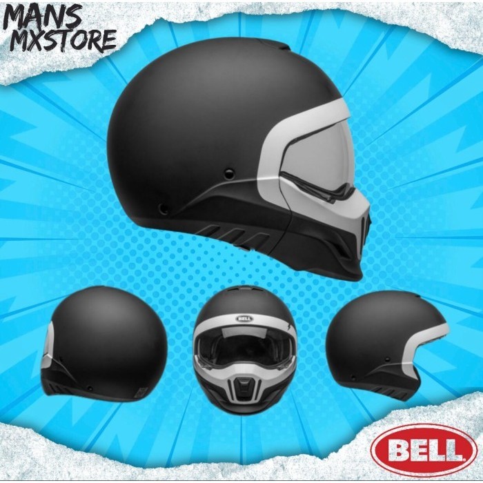 Casque Bell Broozer Cranium - Finition Mate Noir/blanc, Compatible Lunettes, écran Intégré - Taille M - 11