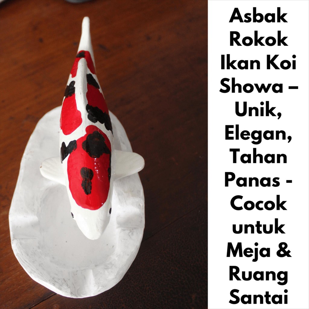 Jual Asbak Rokok Ikan Koi Showa – Unik, Elegan, Tahan Panas - Cocok ...