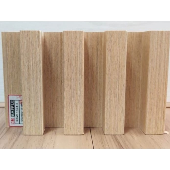 Jual Baffle / Wall Panel PVC Shunda SBW 1624-2 Maple | Shopee Indonesia