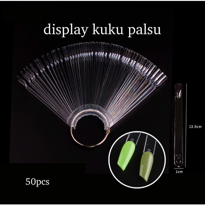 Jual 50pcs Pallet Display Kuku Nail Art Warna Kutek Kuku Color Ring ...
