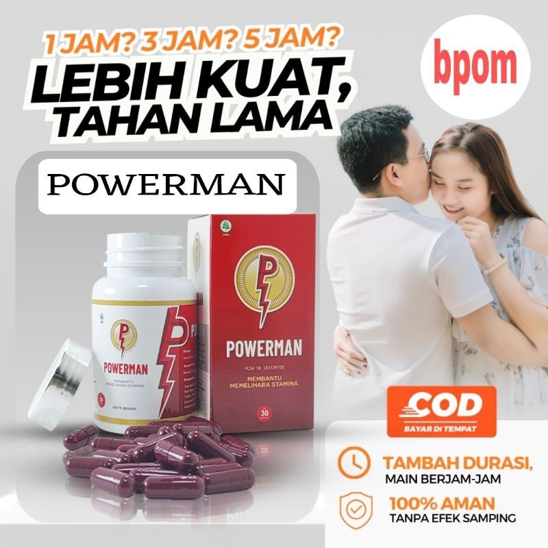 Jual A1 Obat Kuat Pria Tahan Lama Powerman Bpom Jamu Obat Kuat Pria