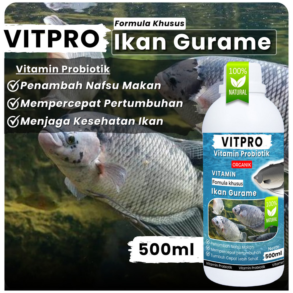 Jual VITPRO IKAN GURAME Vitamin Ikan gurame, vitamin probiotik ikan ...