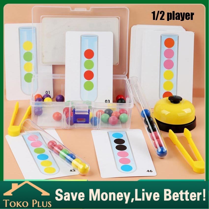 Jual Mainan Anak TEST TUBE CLAMP BALL Belajar Mengenal Warna Matching ...