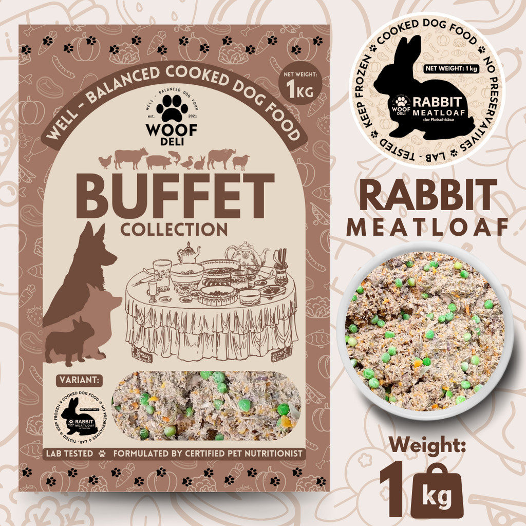 Jual Woof Deli 1kg Rabbit Meatloaf | Shopee Indonesia