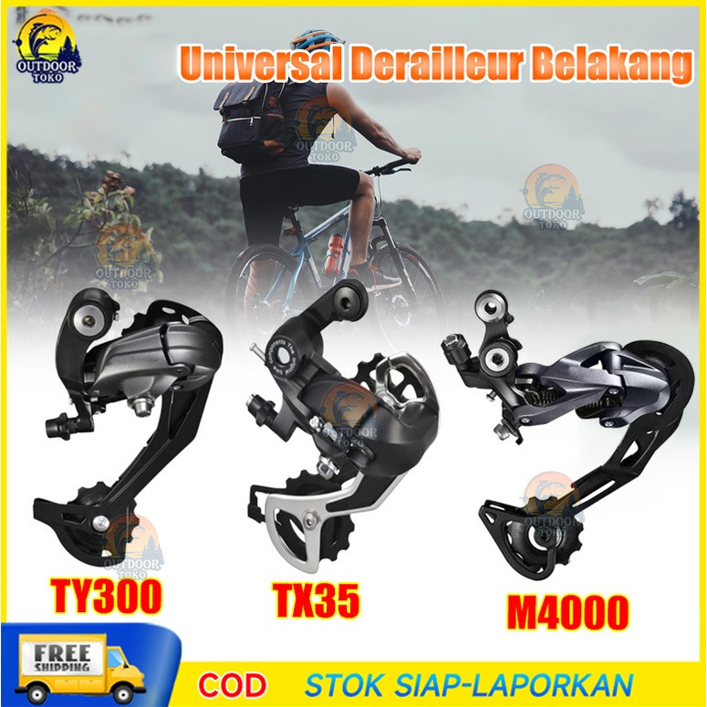 Jual TX35 TY300 M370 M4000 RD Sepeda 6 7 8 Speed Pemindah Operan Gear ...