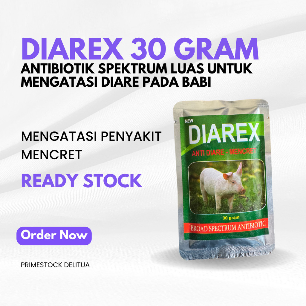 Jual DIAREX 30 GRAM - Antibiotik Spektrum Luas untuk Mengatasi Diare ...