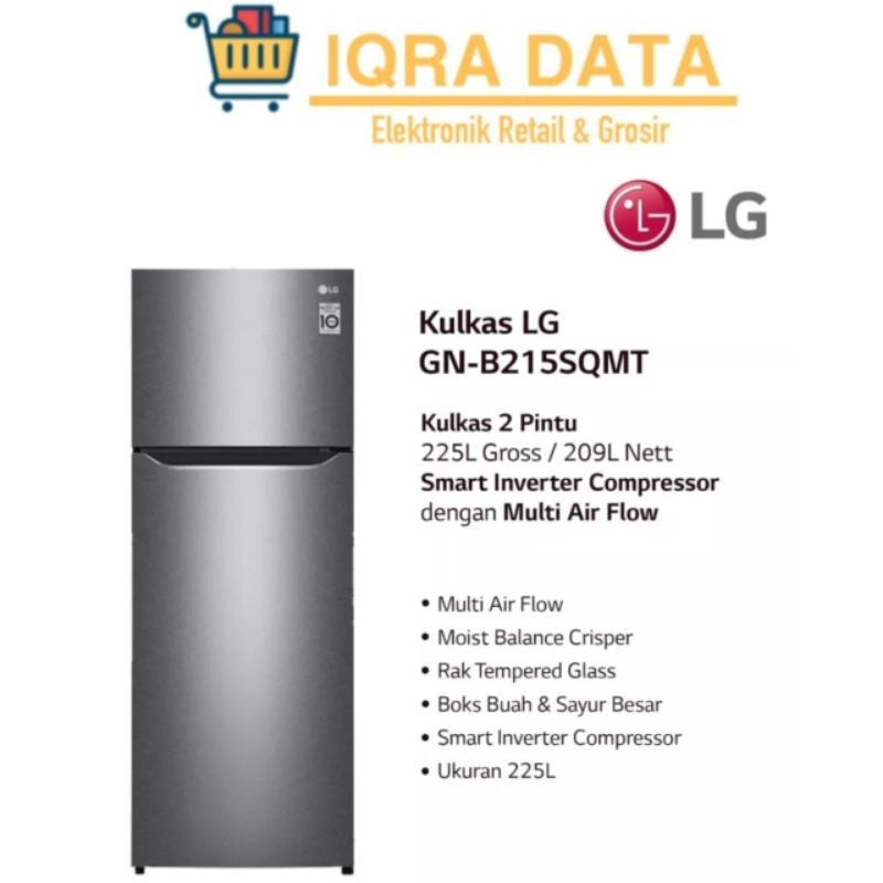 Jual Kulkas LG 2 Pintu Smart Inverter GN-B215SQMT Garansi Resmi ...