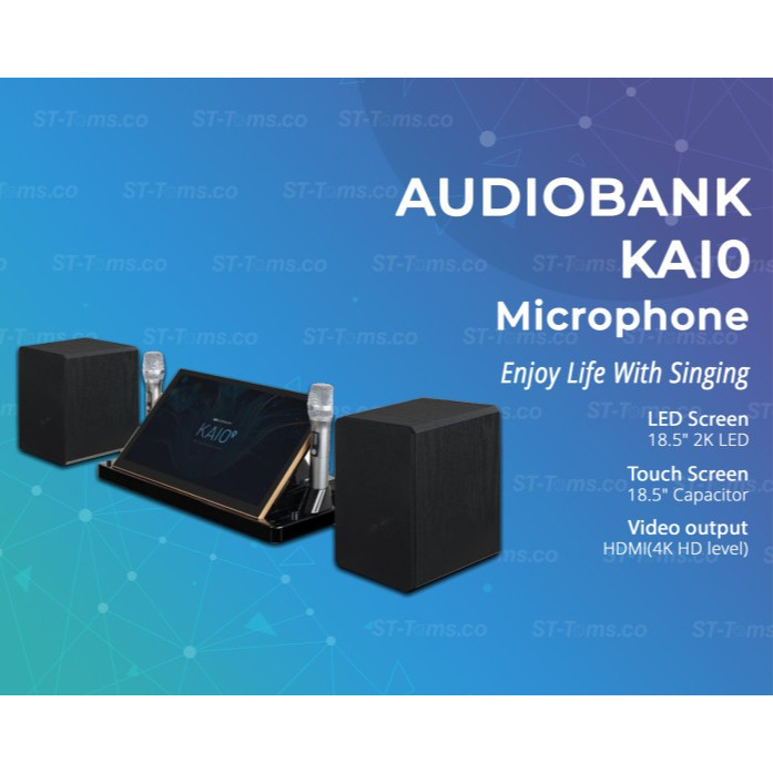 Jual Audiobank KAIO / kaio / KA10 Microphone Wireless Mic Karaoke 6 In ...