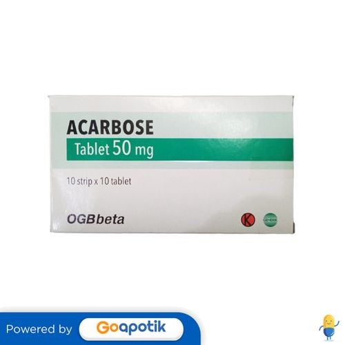 Jual Acarbose Ogb Beta 50 Mg Box 100 Tablet | Shopee Indonesia