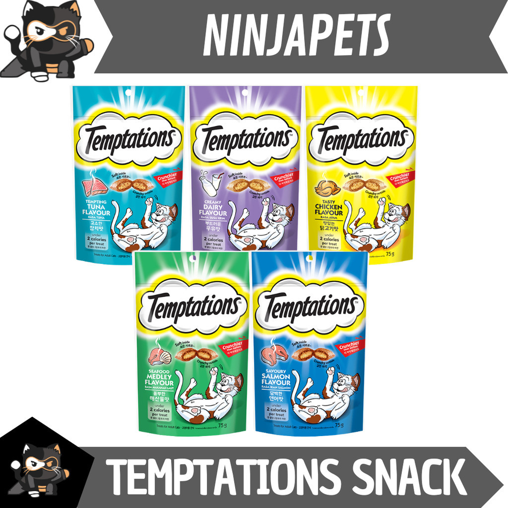 Jual TEMPTATIONS SNACK CRUNCHY | KUCING | KERING | BISKUIT | BISCUIT ...