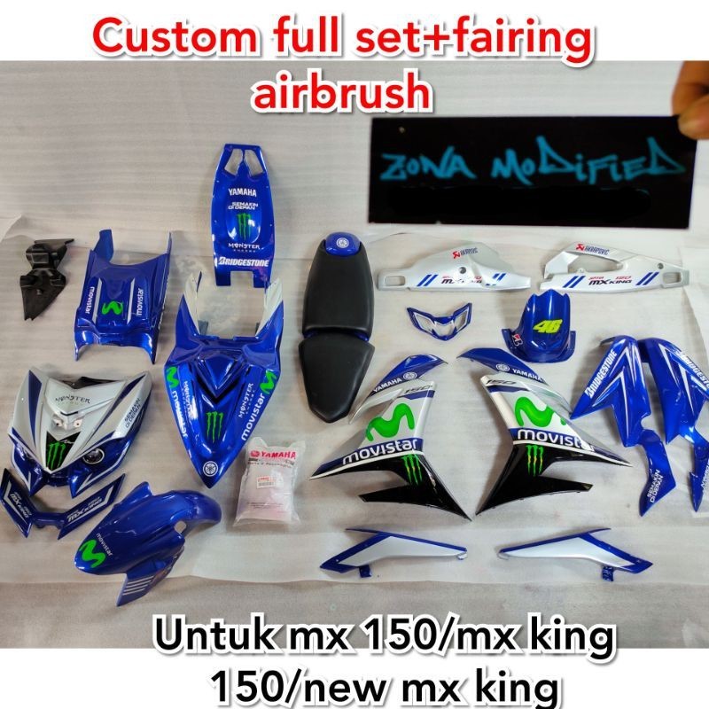 Jual MODIFIKASI MX KING FULL SET CUSTOM DAN SAYAP FAIRING AIRBRUSH
