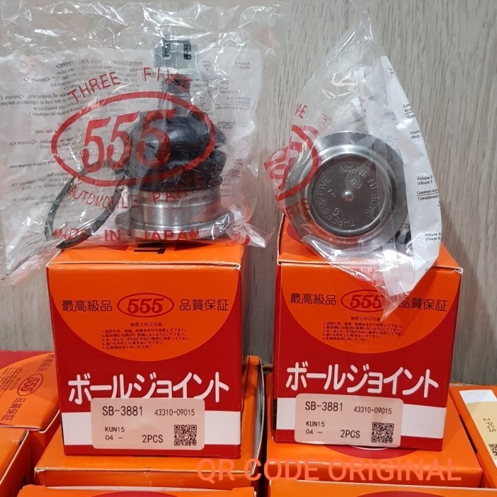 Jual BALL JOINT UP ATAS TOYOTA INNOVA FORTUNER HILUX 555 JAPAN ORIGINAL ...